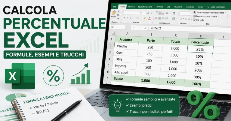 Calcola Percentuale Excel Formule, Esempi e Trucchi